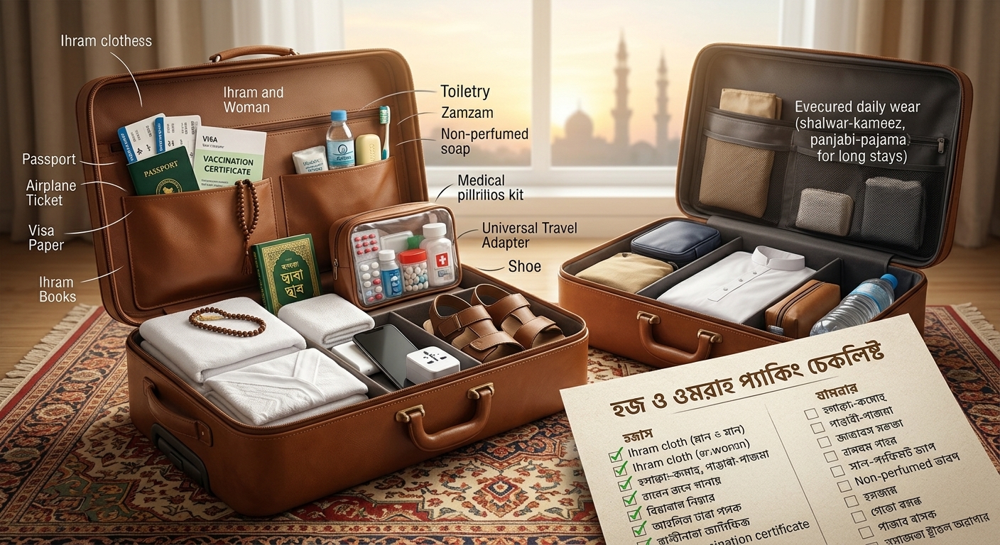 Hajj & Umrah Packing Checklist