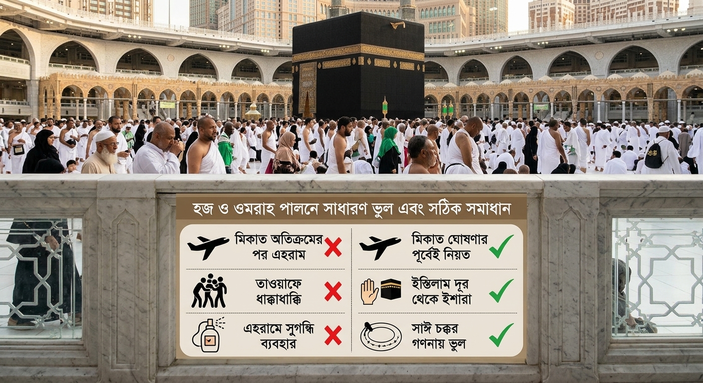 Common Mistakes During Hajj and Umrah